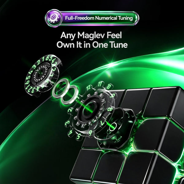 GAN 17 MagDrive UV Coated 2026 Flagship 3x3 Speeed Cube (196-Magnet MagLev)