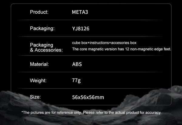 YJ Meta 3 8-Magnet Ball Core (UV Coated)