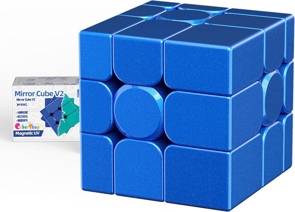 Moyu Mirror Cube V2 Blue UV Coated Magic Cloth Version