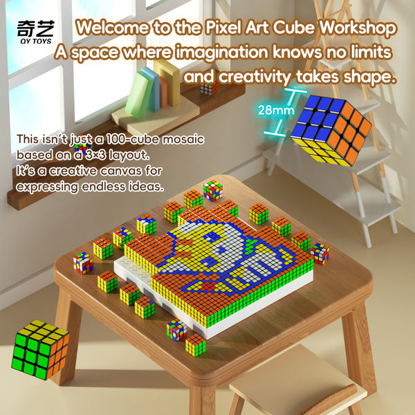QiYi Mosaic Cube 10x10 Pixel Art Set (100-Cube)