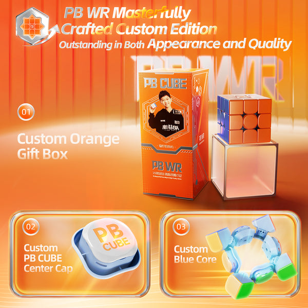 MoYu PB Cube WR 20-Magnet Ball-Core 3x3 Magnetic Speed Cube