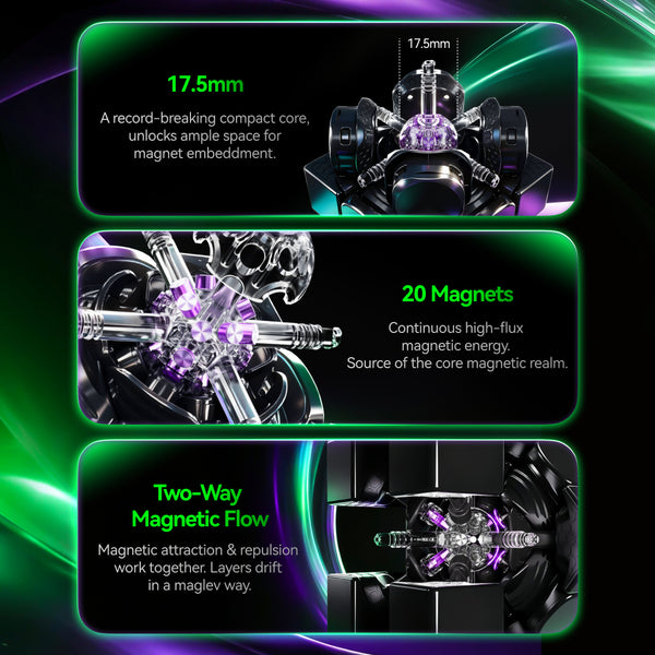 GAN 17 MagDrive UV Coated 2026 Flagship 3x3 Speeed Cube (196-Magnet MagLev)