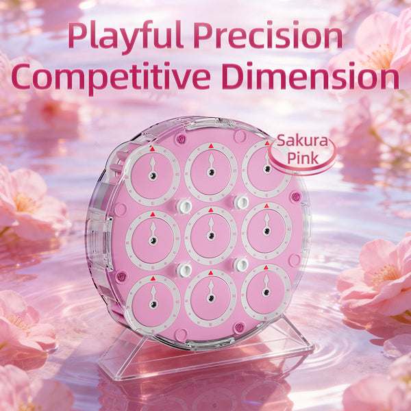 MoYu WeiLong 4x4 Magnetic Clock (Sakura Pink Version)