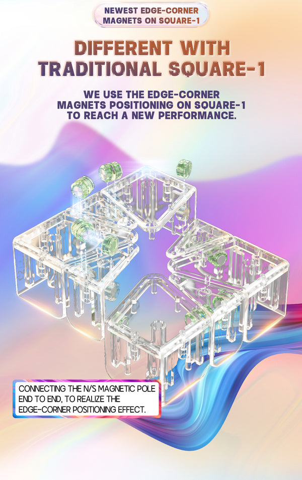YJ MGC SQ-1 V2 Magnetic Square One Speed Cube (UV Coated)