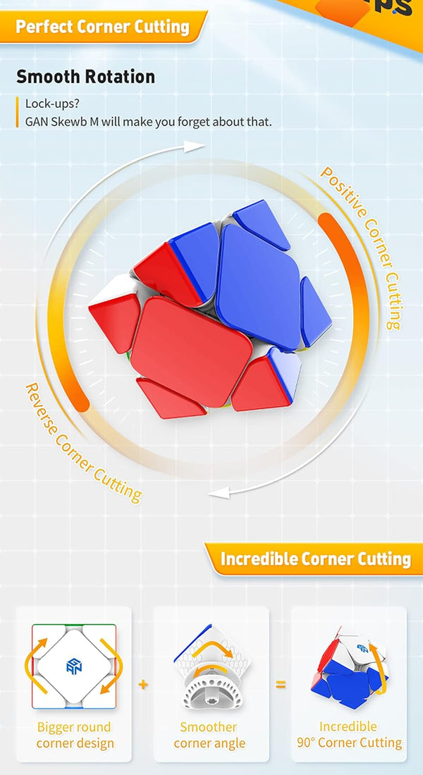GAN Skewb Cube (Enhanced Frosted Version)