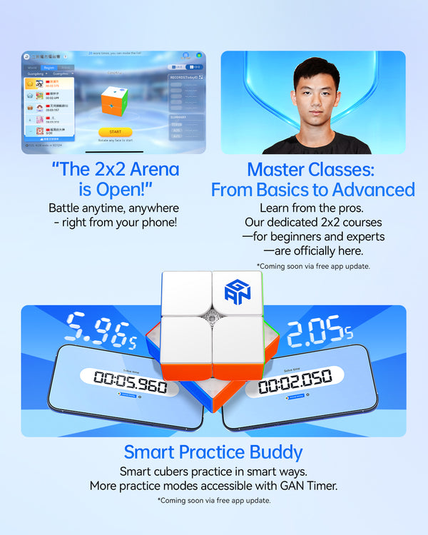 GAN 251 Ui 2x2 Smart Cube (Wireless Charging Flagship Edition)