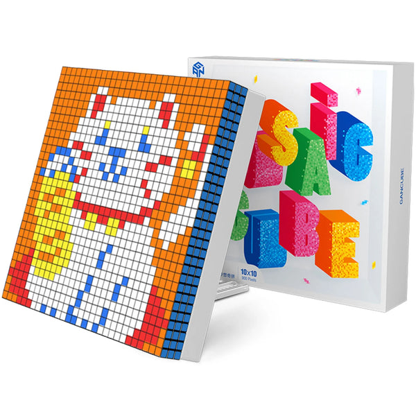 GAN Mosaic Cube 10x10 Set (Grey Piece frame)
