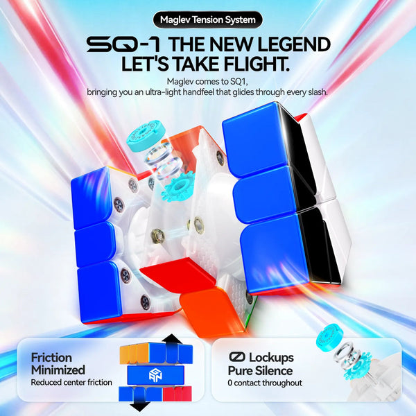 GAN SQ-1 MagLev UV Square-1 Speed Cube