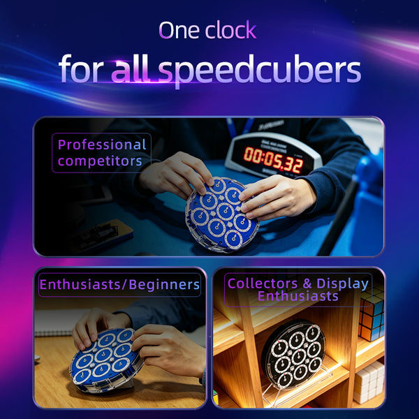 MoYu WeiLong 4x4 Magnetic Clock (Deep Sea Blue Version)