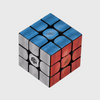 GAN 17 Jurassic World cube solved blue white and red faces