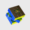 GAN 356 M E Jurassic World cube blue, brown and yellow faces