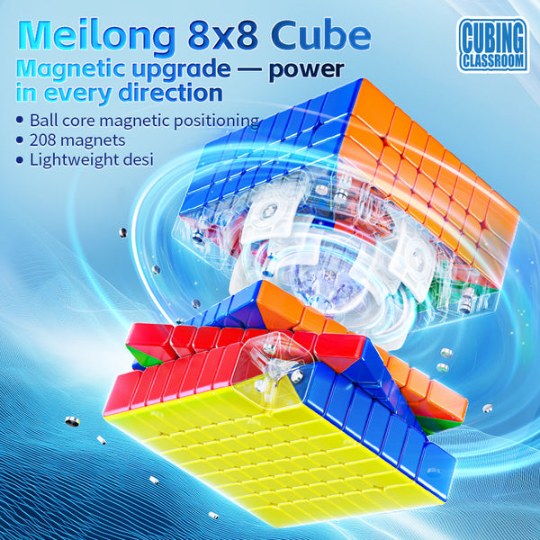 Moyu MFJS MeiLong 8M V3 Magnetic Ball Core 8x8 Speed Cube