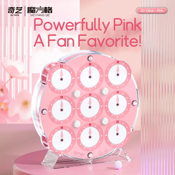 QiYi Magnetic Magic Clock (Pink Rose Sakura Special Edition)