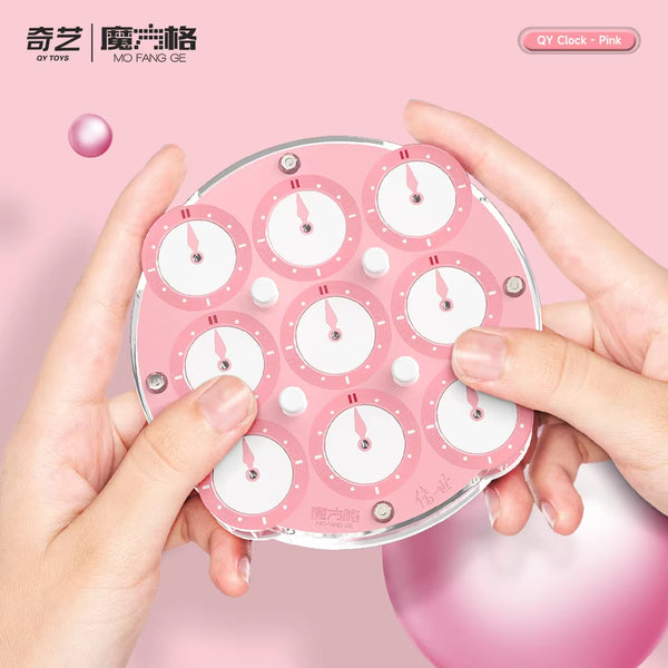 QiYi Magnetic Magic Clock (Pink Rose Sakura Special Edition)