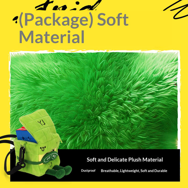 YJ PB Time Plush Crossbody Cube Bag