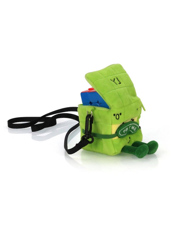 YJ PB Time Plush Crossbody Cube Bag
