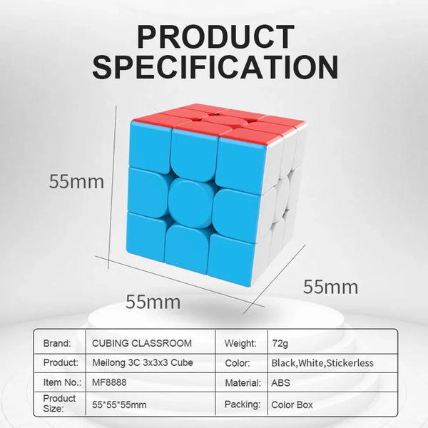 Moyu MFJS MeiLong 3C Non-Magnetic 3x3 Speed Cube