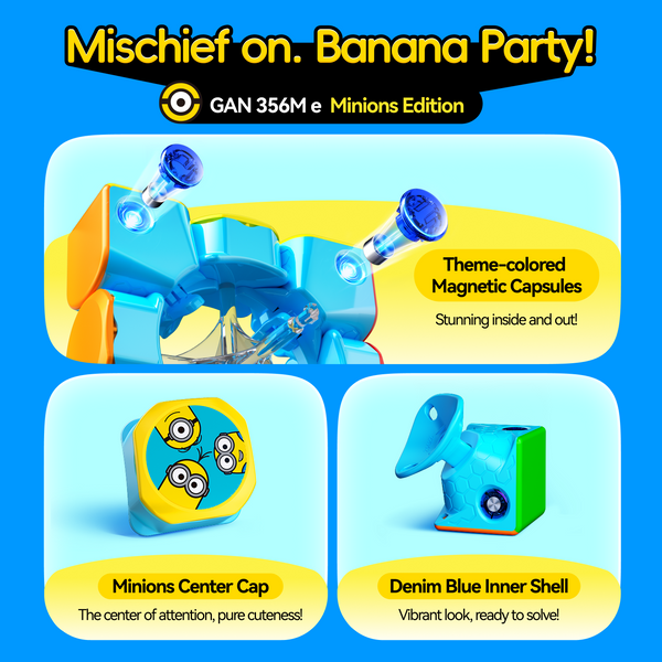 GAN 356 M E Minions Edition 3x3 Speed Cube