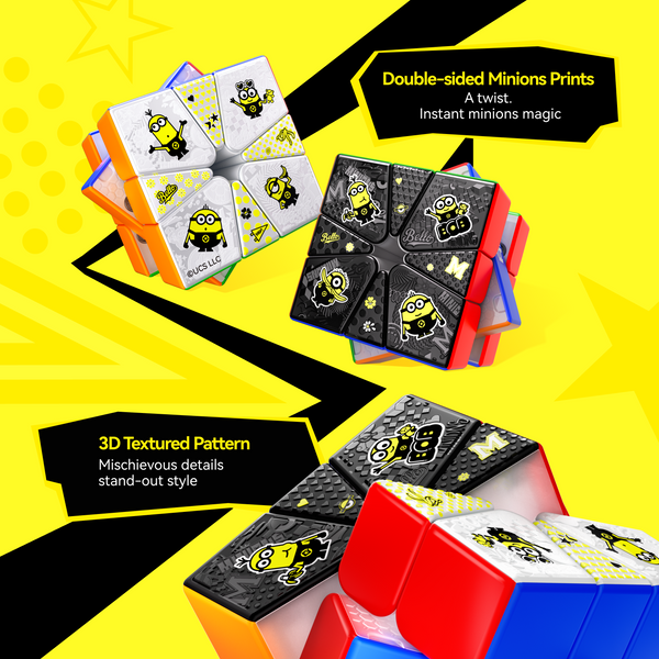 GAN SQ-1 MagLev UV Minions Edition Square-1 Speed Cube