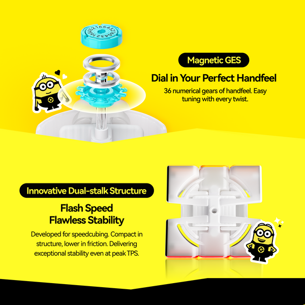 GAN SQ-1 MagLev UV Minions Edition Square-1 Speed Cube