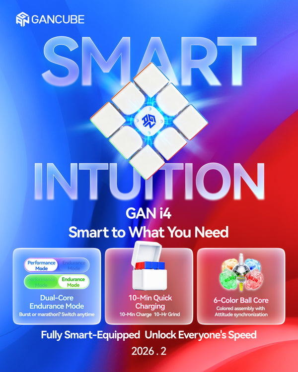 GAN i4 Leap 3x3 Flagship Smart Cube (Frosted, Fast Charging)