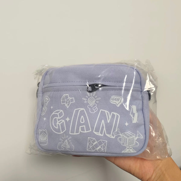 GAN Musette Bag (Smoky Blue) – Lightweight Crossbody Cube Bag