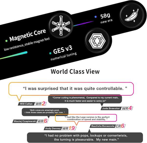 GAN 251 M Leap Frosted Matte 2x2 Magnetic Speed Cube