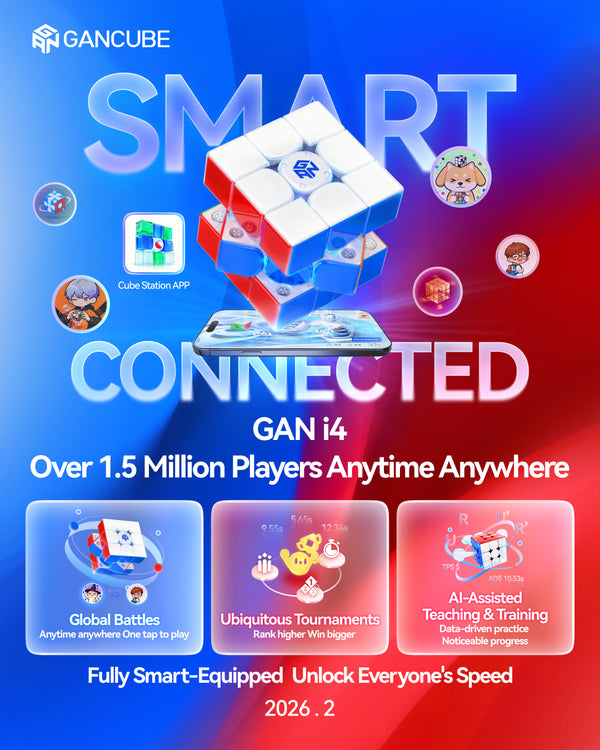 GAN i4 Leap 3x3 Flagship Smart Cube (Frosted, Fast Charging)