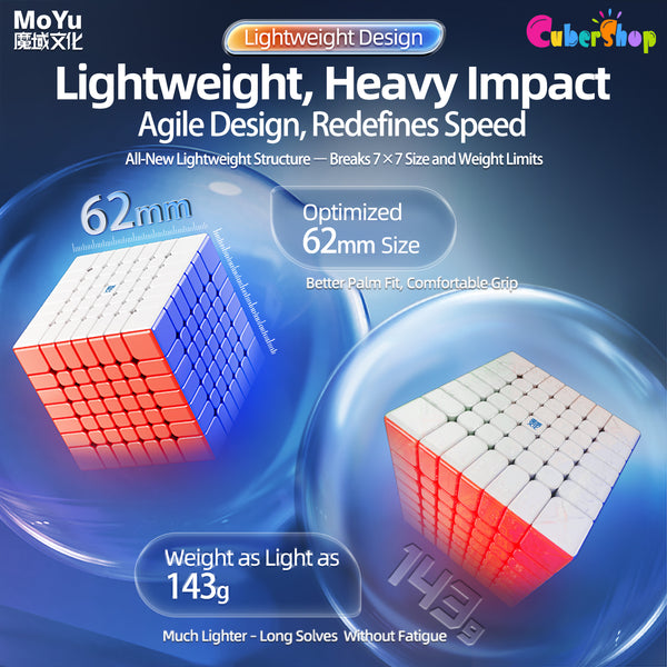 MoYu AoFu V5 7x7 Cube Triple-Track Magnetic Version