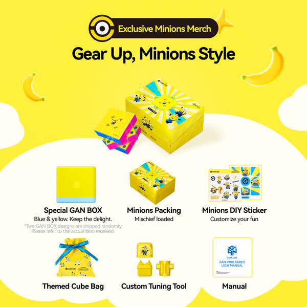 GAN V100 Minions Edition 3x3 Speed Cube