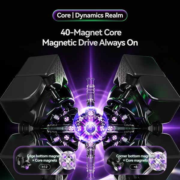 GAN 17 MagDrive UV Coated 2026 Flagship 3x3 Speeed Cube (196-Magnet MagLev)