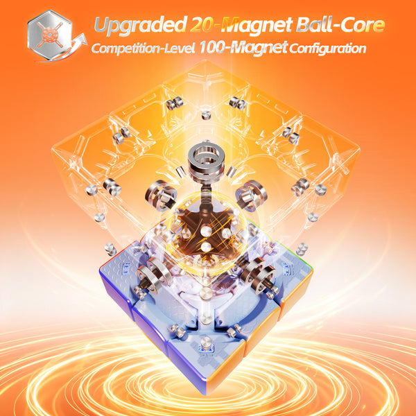 MoYu PB Cube WR 20-Magnet Ball-Core 3x3 Magnetic Speed Cube