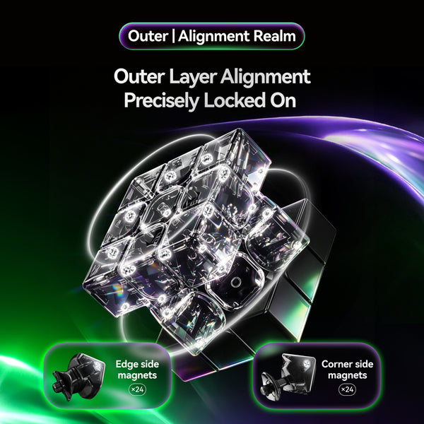 GAN 17 MagDrive UV Coated 2026 Flagship 3x3 Speeed Cube (196-Magnet MagLev)