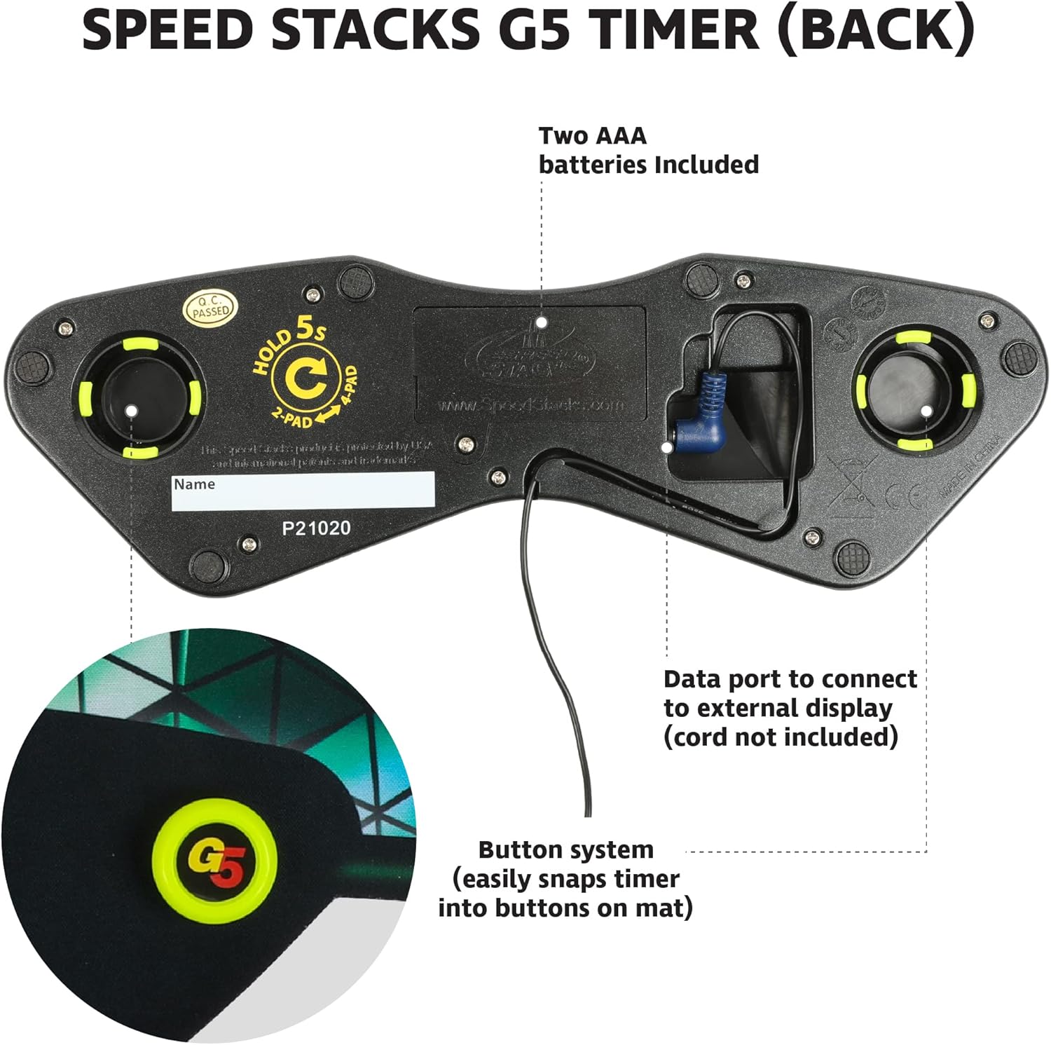 Stackmat Timer G5 SpeedStacks StackMat G5 Pro Timer | Speedcubing & Sport Stacking Timer