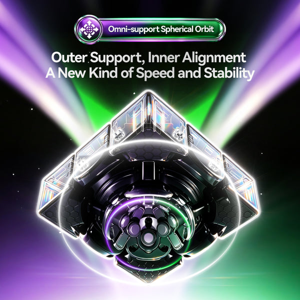 GAN 17 MagDrive UV Coated 2026 Flagship 3x3 Speeed Cube (196-Magnet MagLev)