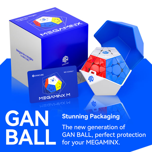 GAN Megaminx V2 UV Coated Speed Cube (Black Version)