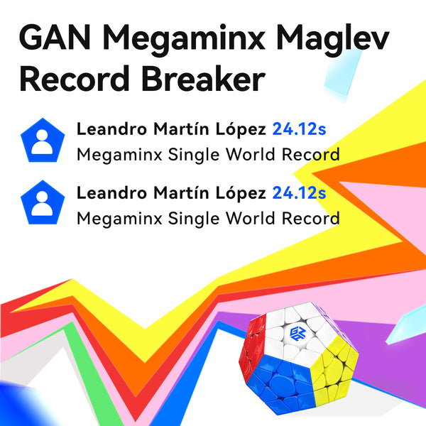 GAN Megaminx V2 UV Coated Speed Cube (Black Version)