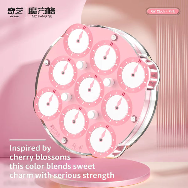 QiYi Magnetic Magic Clock (Pink Rose Sakura Special Edition)