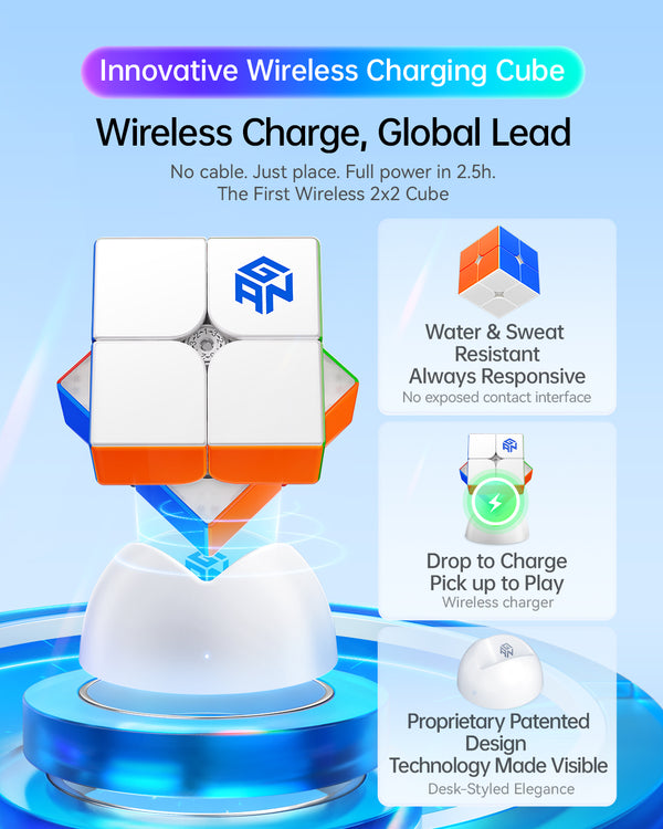 GAN 251 Ui 2x2 Smart Cube (Wireless Charging Flagship Edition)