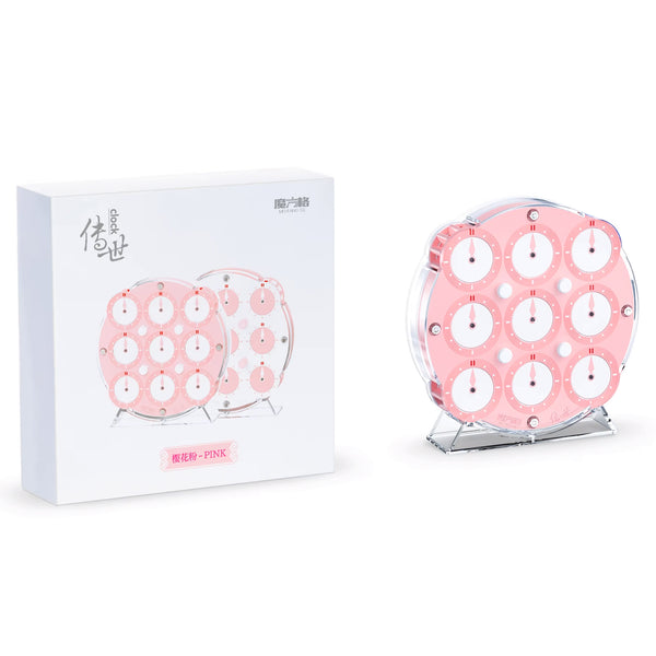 QiYi Magnetic Magic Clock (Pink Rose Sakura Special Edition)