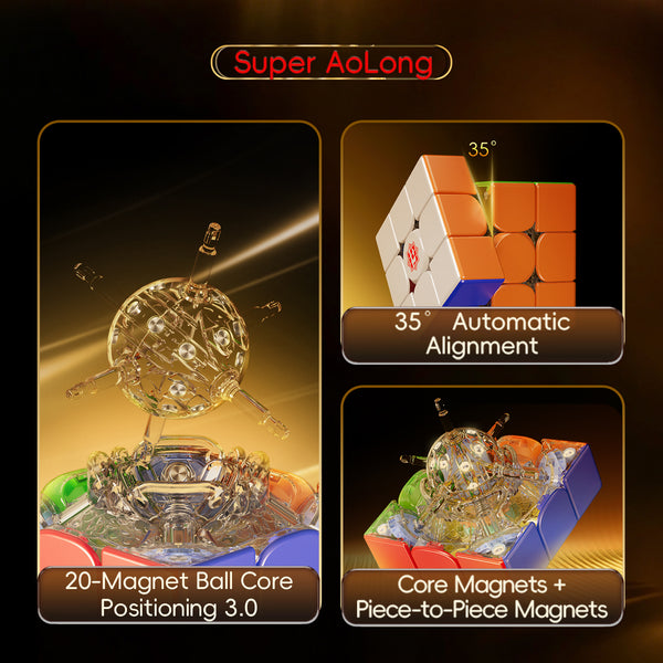 Moyu Super AoLong 19th Anniversary 20-Magnet Ball-Core MagLev 3x3