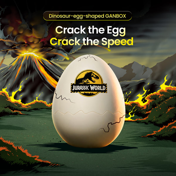 Dinosaur-egg-shaped GANBOX included with the Dinosaur-Egg Version